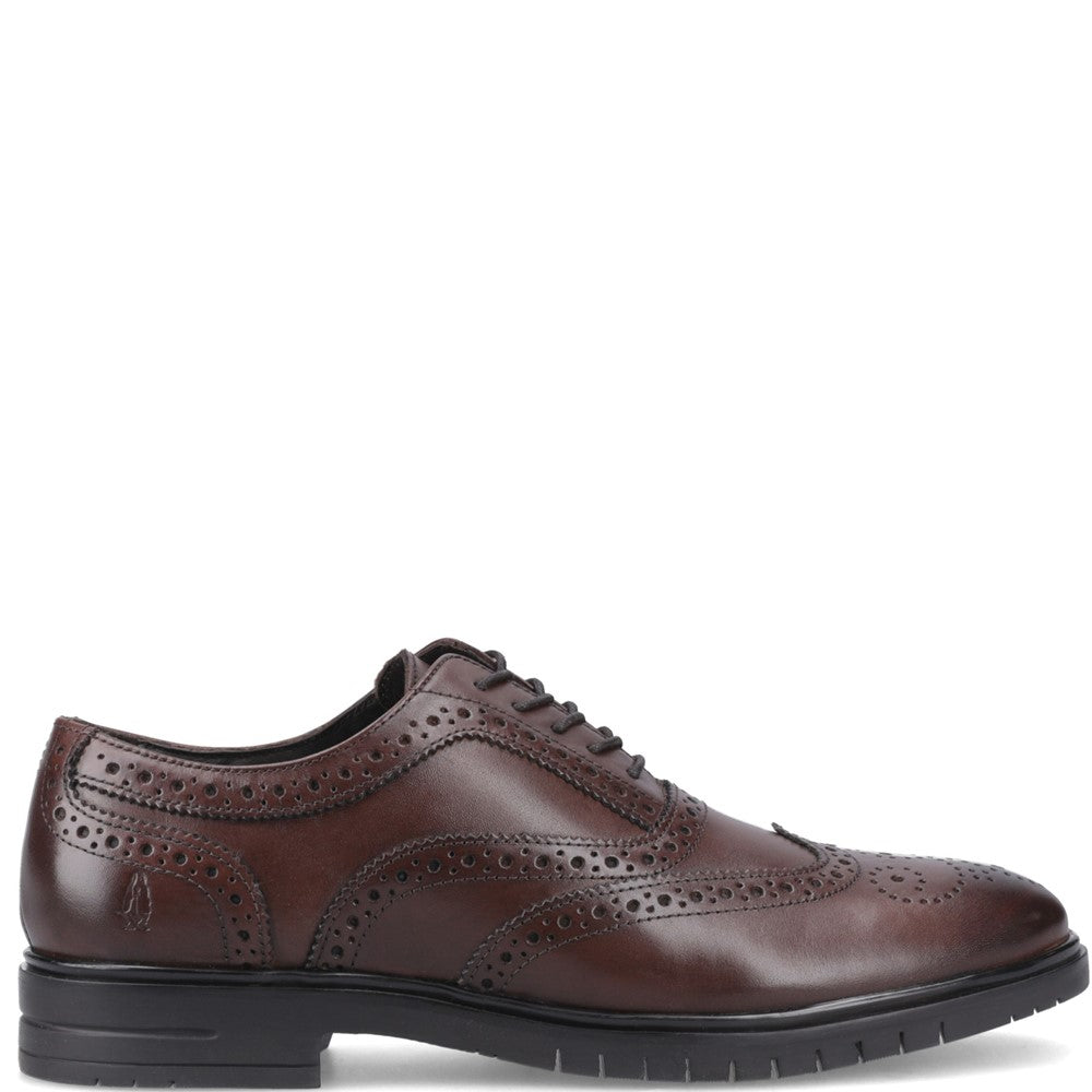 Mens Formal Lace Up Shoes Brown Hush Puppies Santiago Lace Shoes