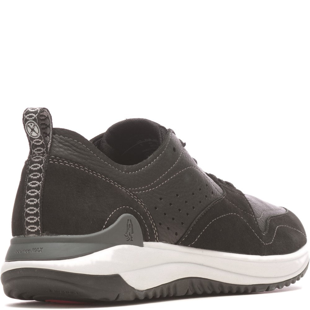 Mens Sports Black Hush Puppies Felix Perf Lace Shoes