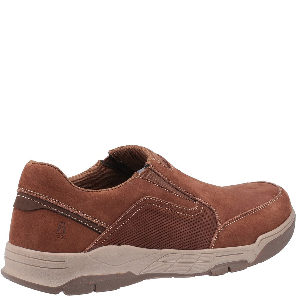 Mens Classic Slip On Shoes Tan Hush Puppies Fletcher Shoe