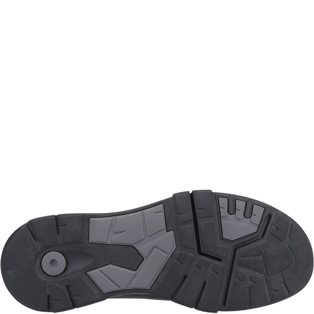 Mens Classic Slip On Shoes Black Hush Puppies Fletcher Shoe