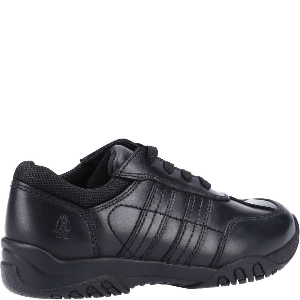 Boys BTS Black Hush Puppies Jezza2 Senior School Shoe