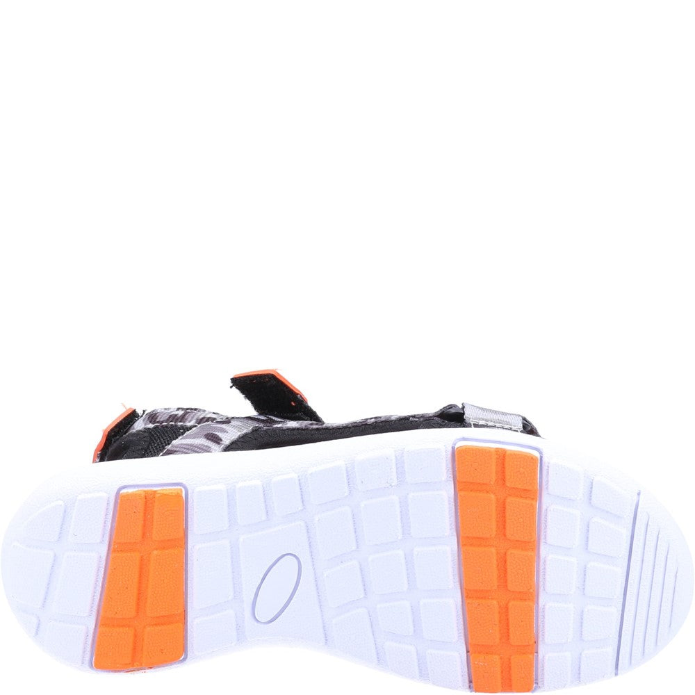 BOYS SUMMER Orange Hush Puppies Miles Quarter Strap Sandal