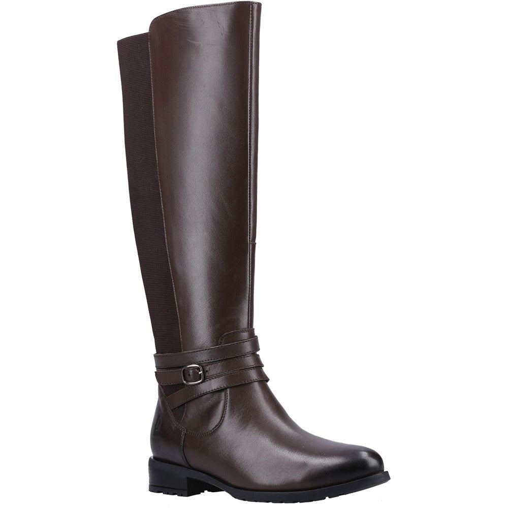 Ladies Long Boots Brown Hush Puppies Vanessa Calf Boot
