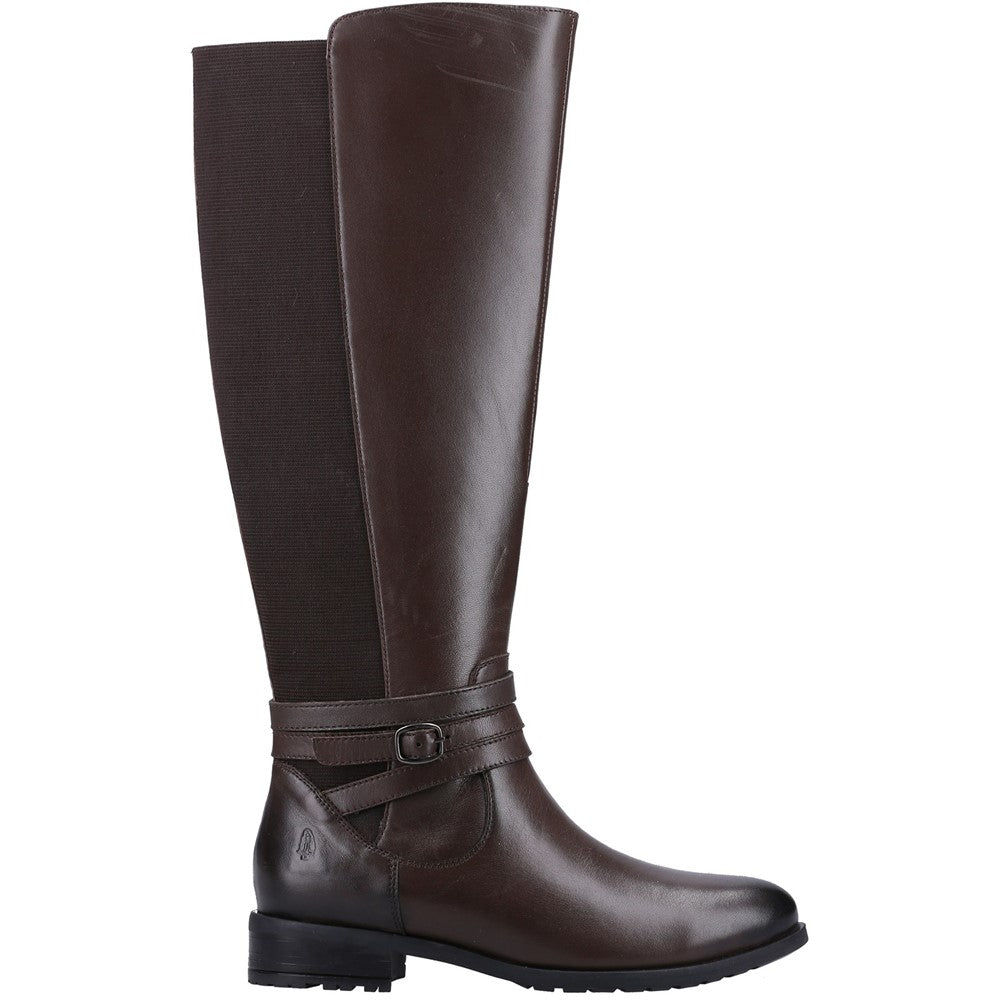 Ladies Long Boots Brown Hush Puppies Vanessa Calf Boot