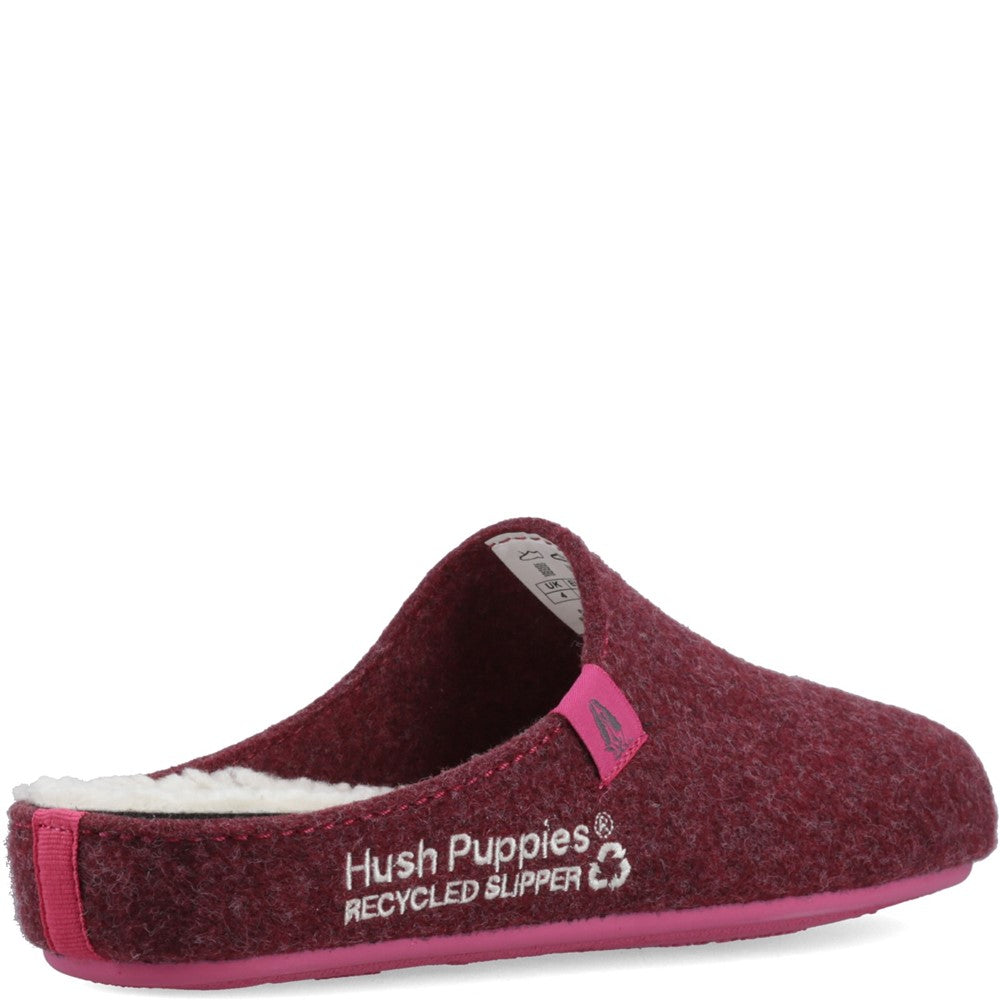 Classic Ladies Slippers Bordo Hush Puppies The Good Slipper