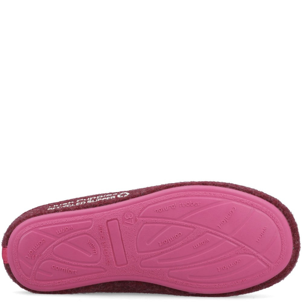 Classic Ladies Slippers Bordo Hush Puppies The Good Slipper