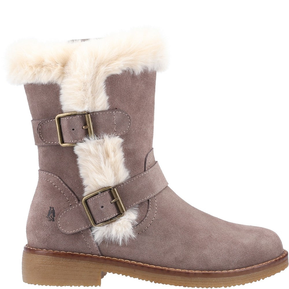 Ladies Ankle Boots Grey Hush Puppies Macie Mid Boot