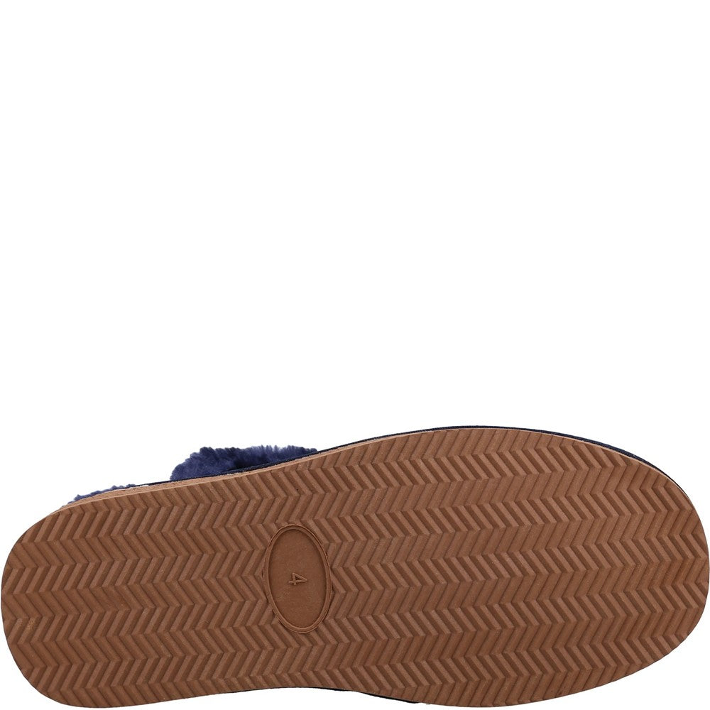 Classic Ladies Slippers Navy Hush Puppies Ashleigh Slipper Bootie