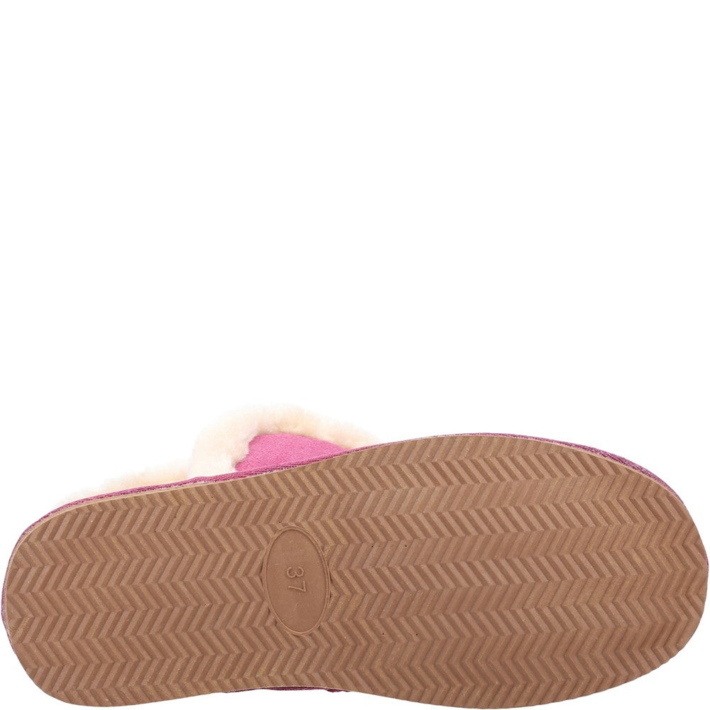 Classic Ladies Slippers Pink Hush Puppies Ashleigh Slipper Bootie