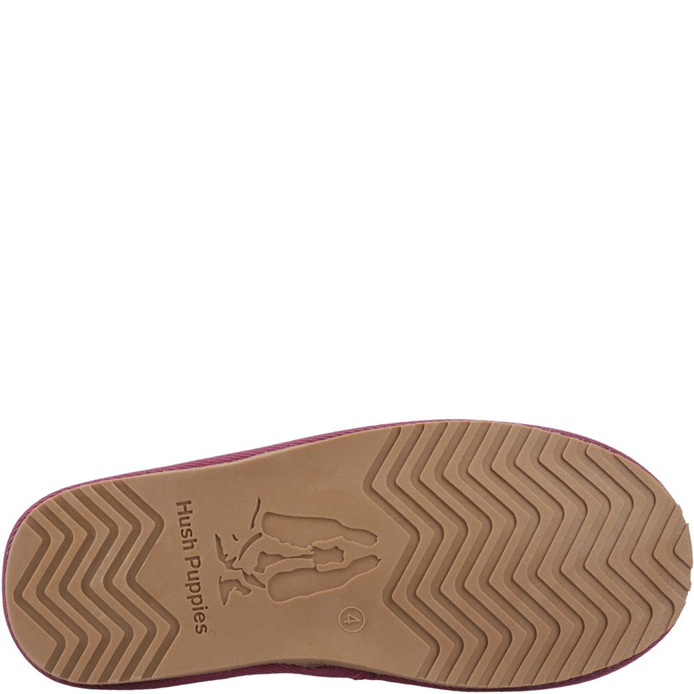Classic Ladies Slippers Pink Hush Puppies Ashleigh Slipper Bootie