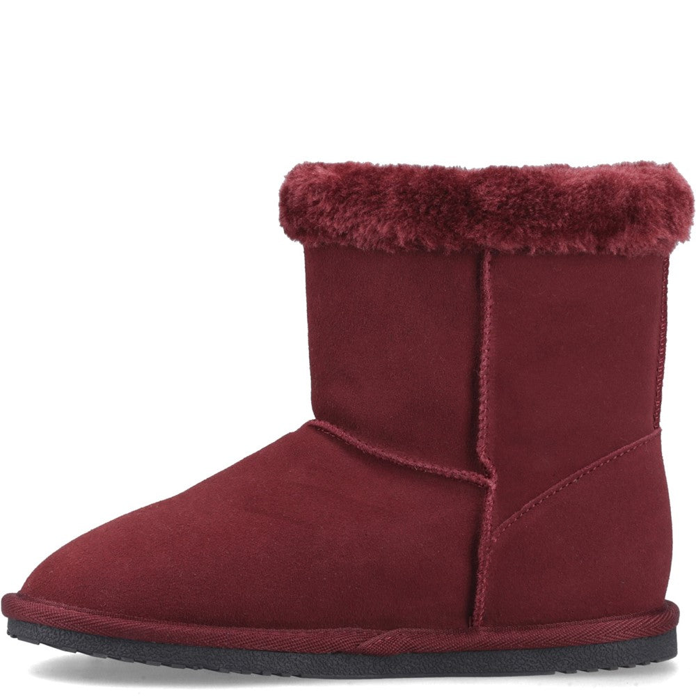 Classic Ladies Slippers Bordo Hush Puppies Ashleigh Slipper Bootie
