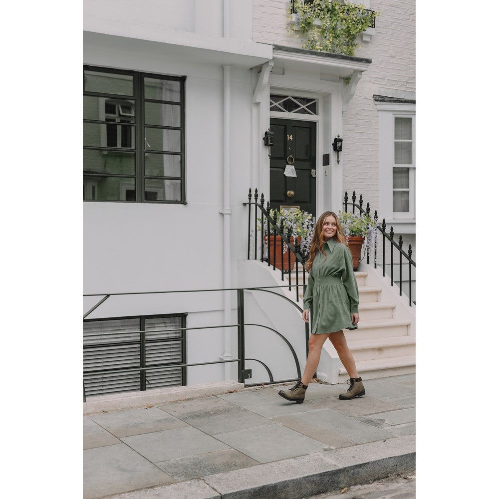 Ladies Ankle Boots Khaki Hush Puppies Annay Mid Boots