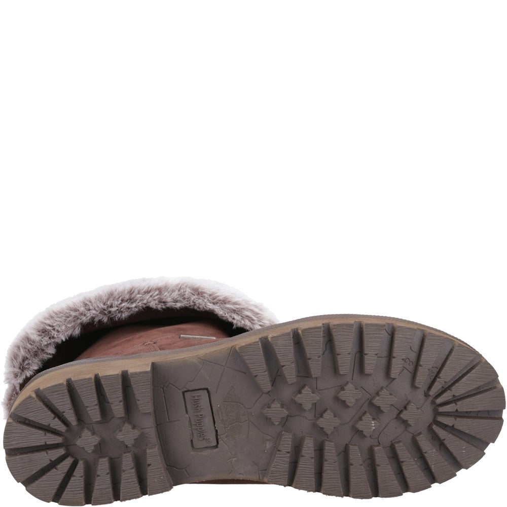 Ladies Ankle Boots Brown Hush Puppies Alice Mid Boot