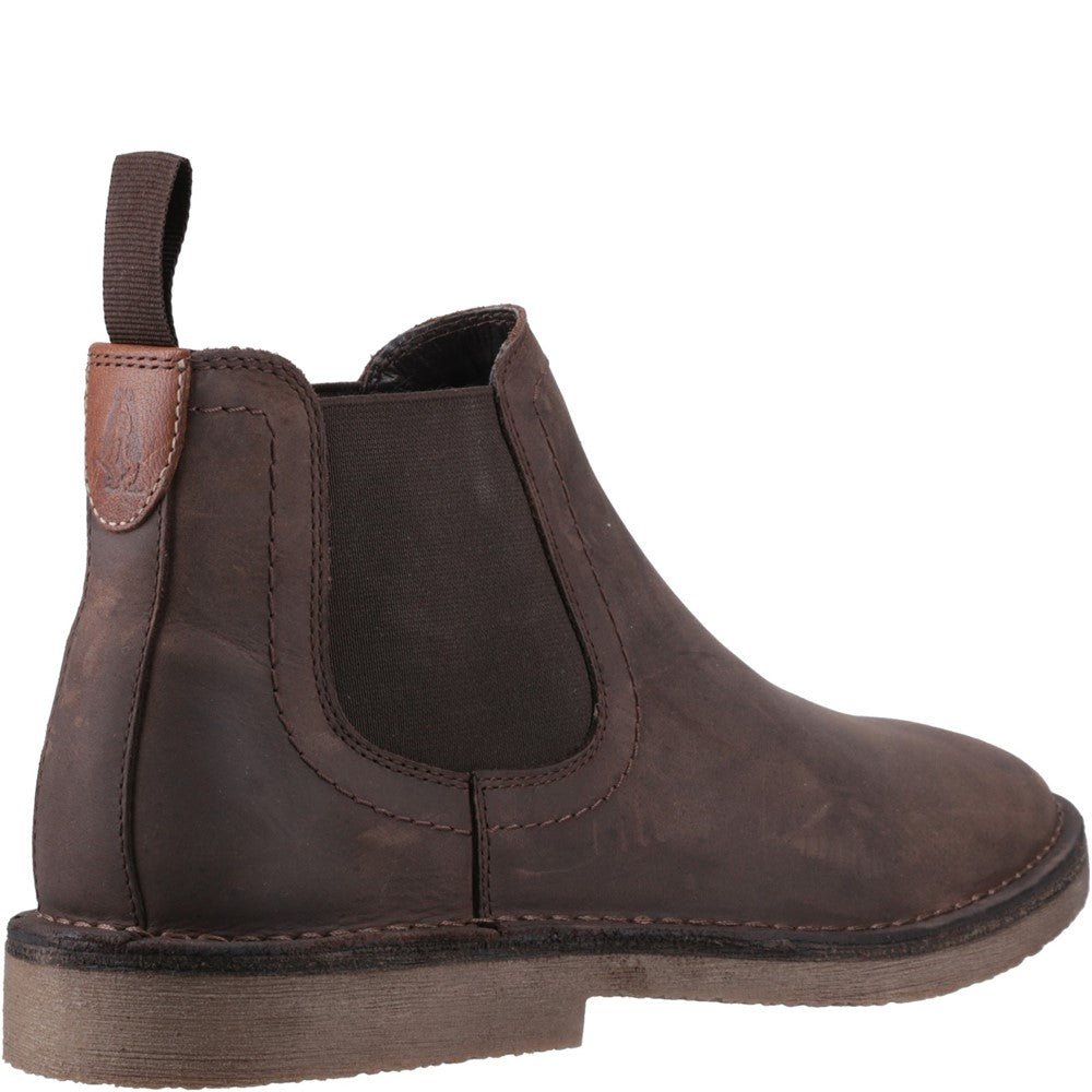 Mens Boots Waxy Brown Hush Puppies Shaun Leather Chelsea Boot