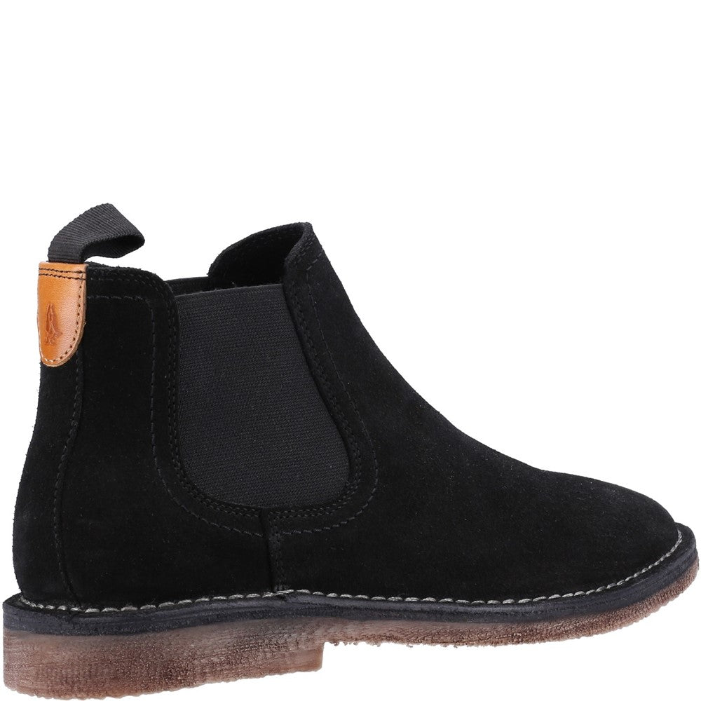 Mens Boots Black Hush Puppies Shaun Chelsea