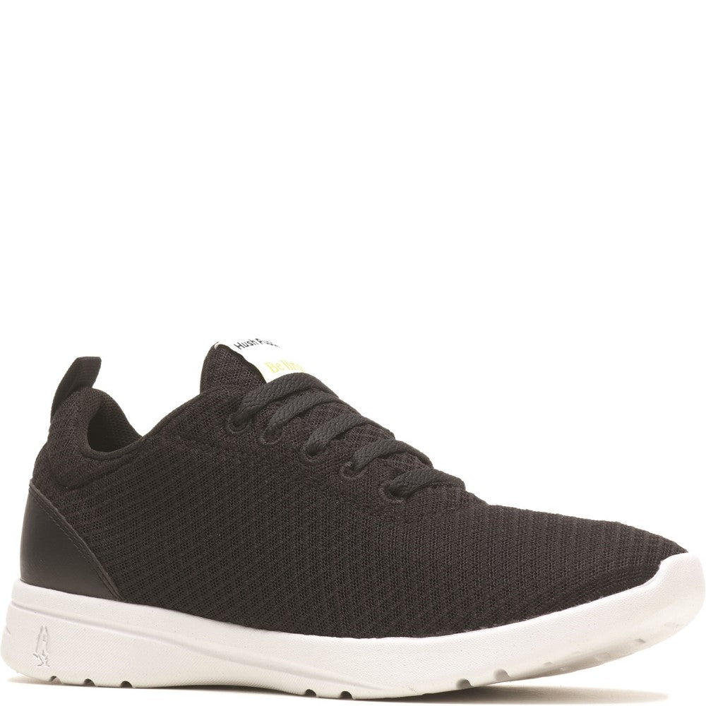 Ladies Sports Black/White Hush Puppies Good Shoe Lace