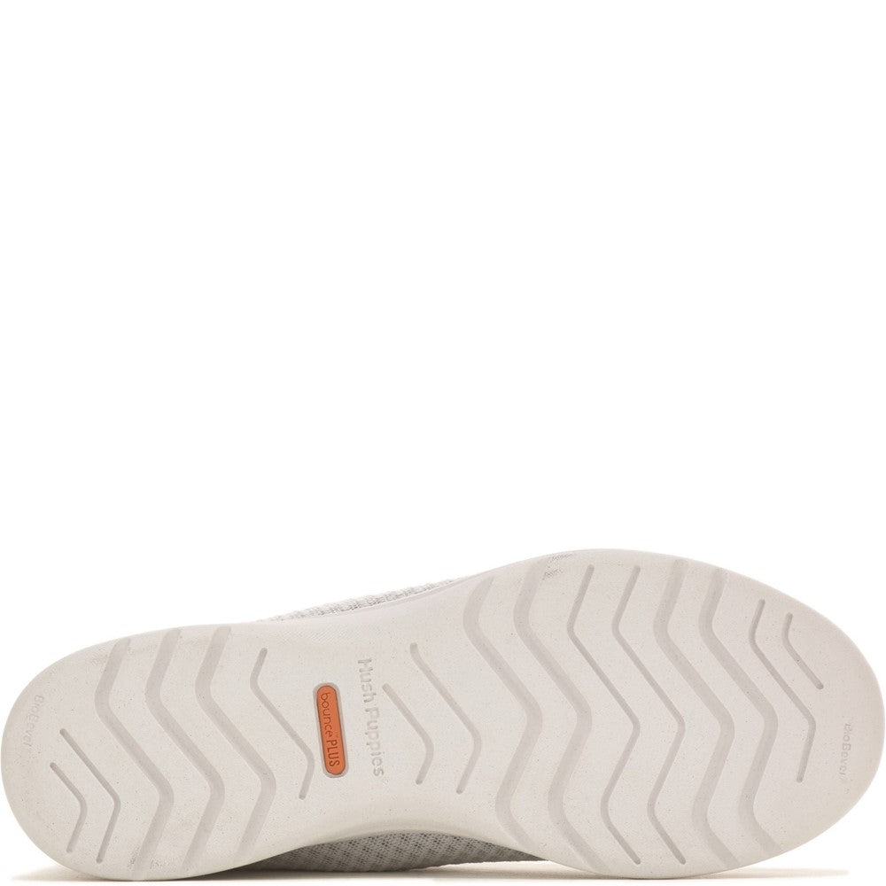 Ladies Sports Grey/White Hush Puppies Good Shoe Lace