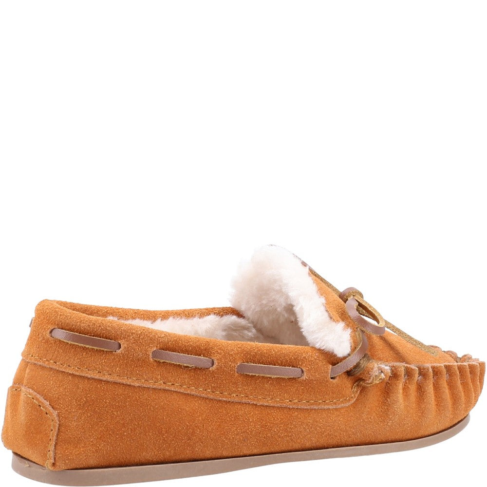 Childrens Slippers Tan Hush Puppies Addison Slipper