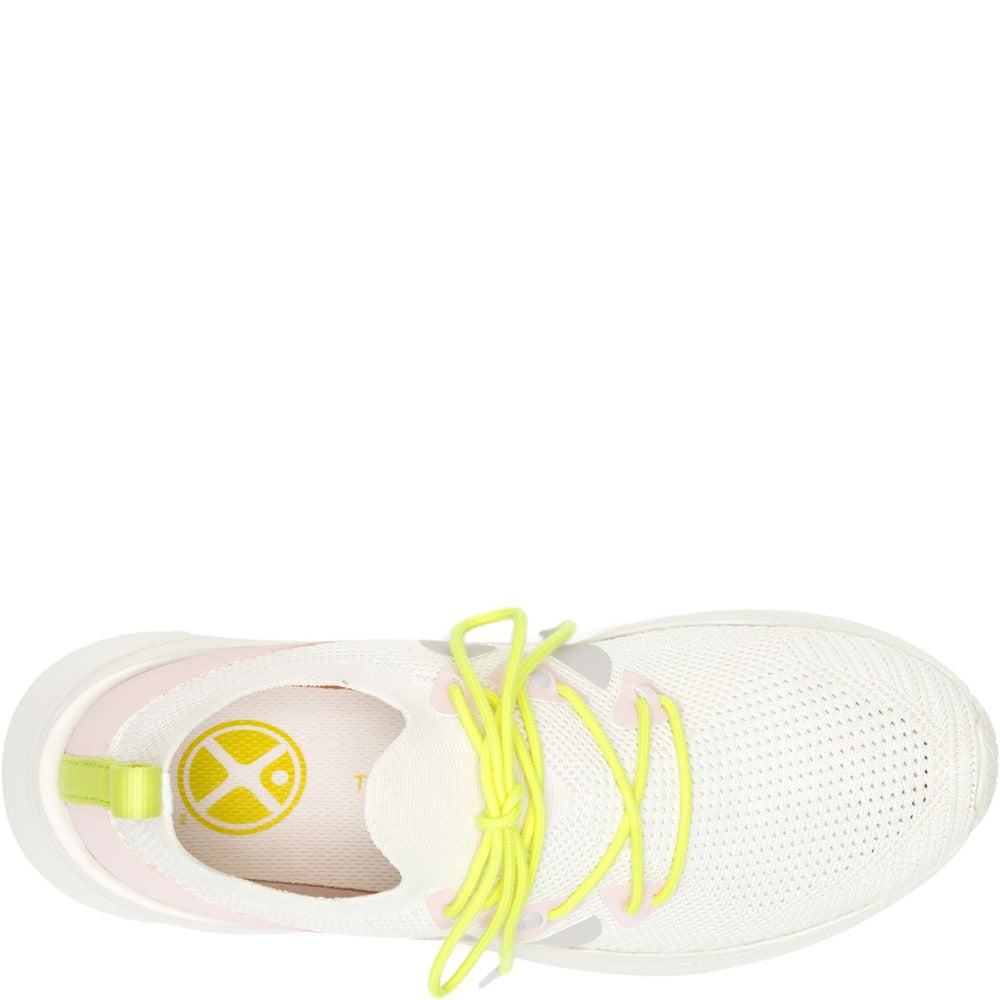 Ladies Sports White Hush Puppies Spark Shoe