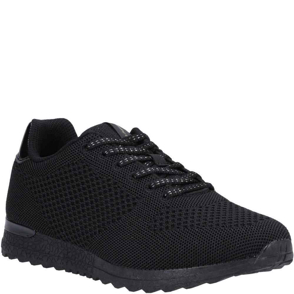 Ladies Sports Black Hush Puppies Katrina Trainer