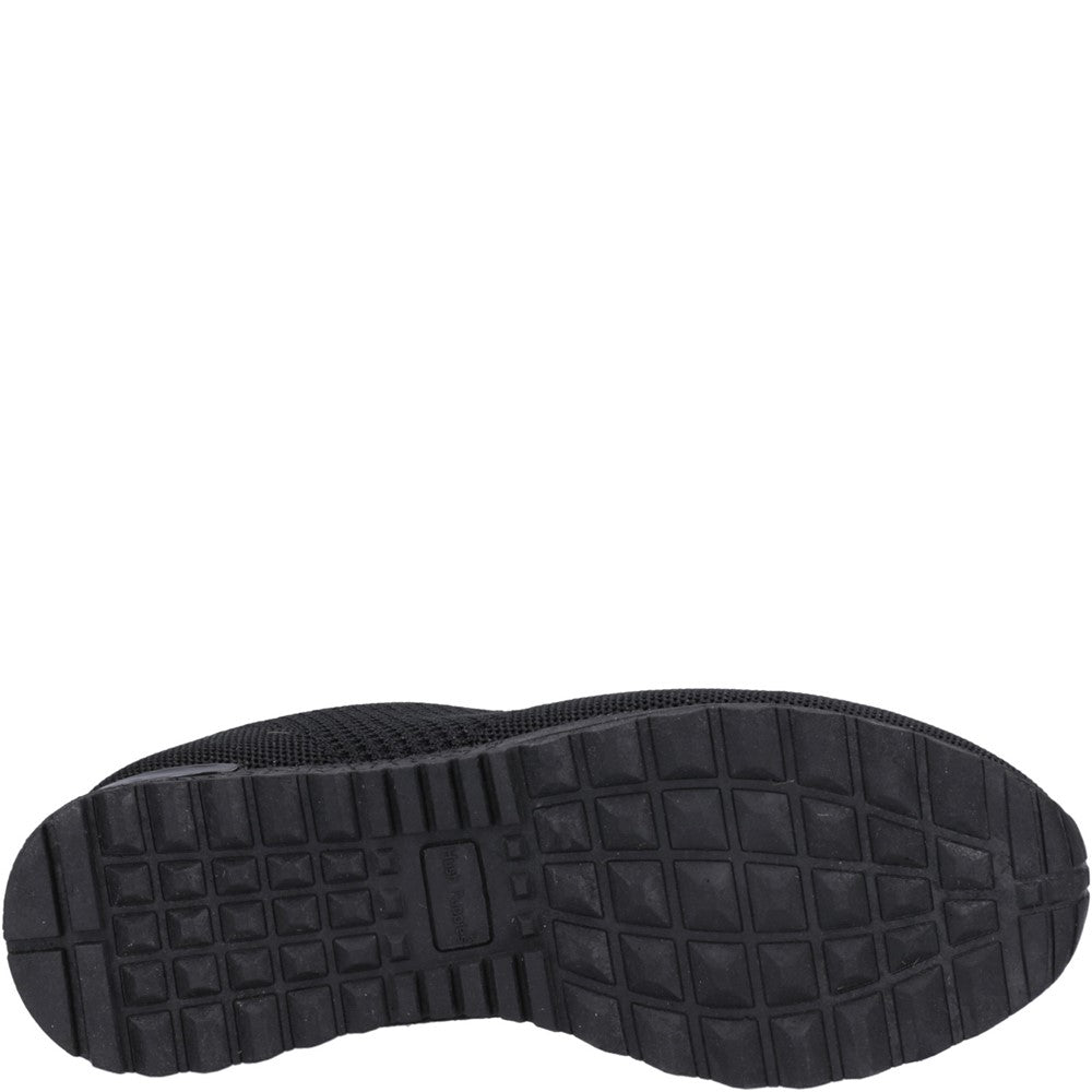 Ladies Sports Black Hush Puppies Katrina Trainer