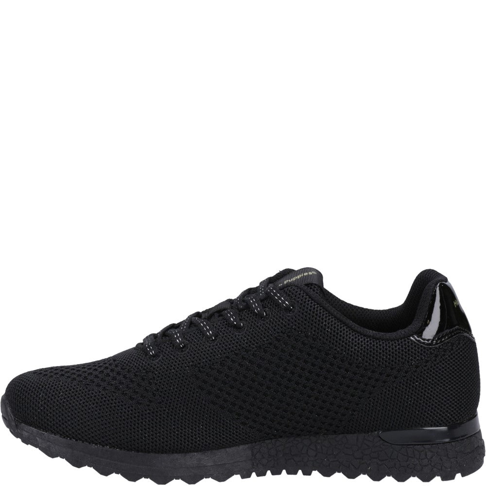 Ladies Sports Black Hush Puppies Katrina Trainer