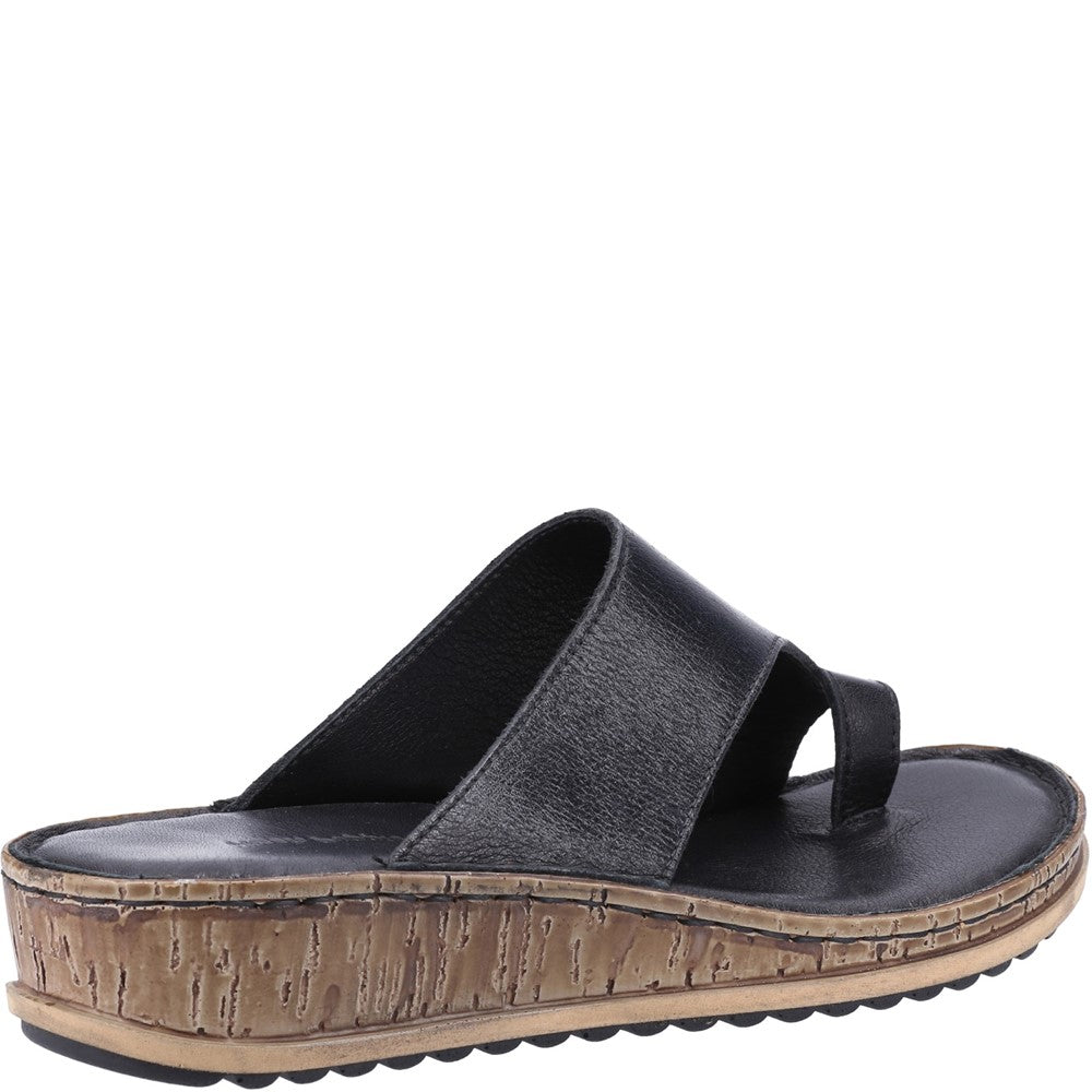 Sandal Ladies Summer Black Hush Puppies Elissa Toepost Sandal