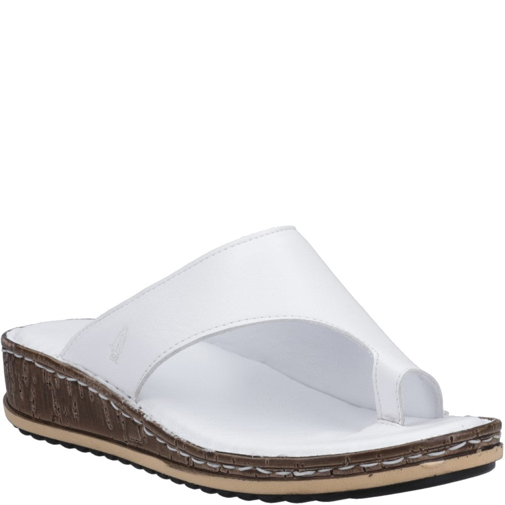 Sandal Ladies Summer White Hush Puppies Elissa Toepost Sandal