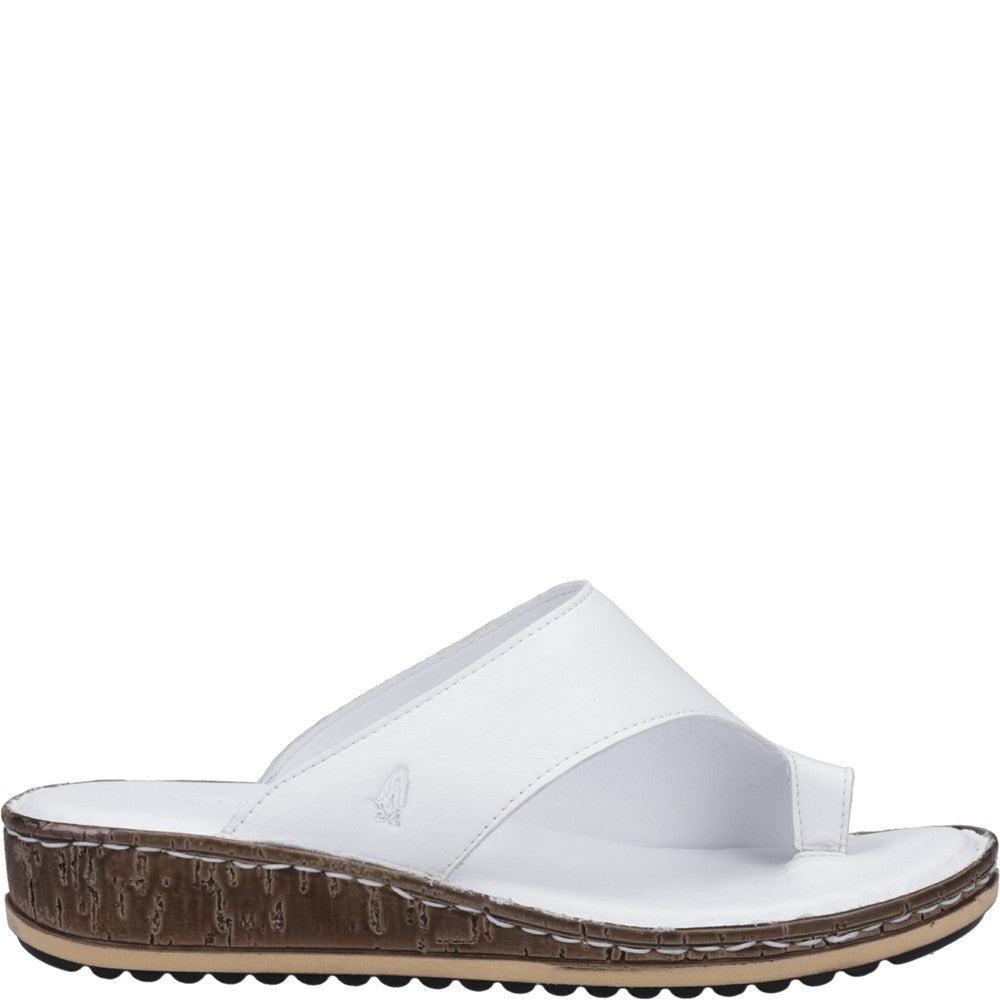 Sandal Ladies Summer White Hush Puppies Elissa Toepost Sandal