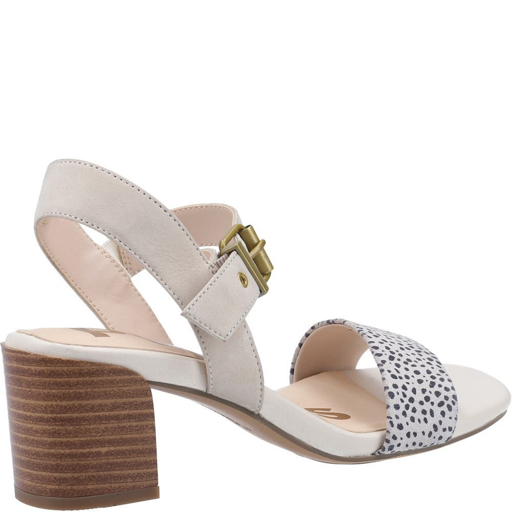 Ladies Heeled Sandals Ivory Hush Puppies Leila Heel Hugger