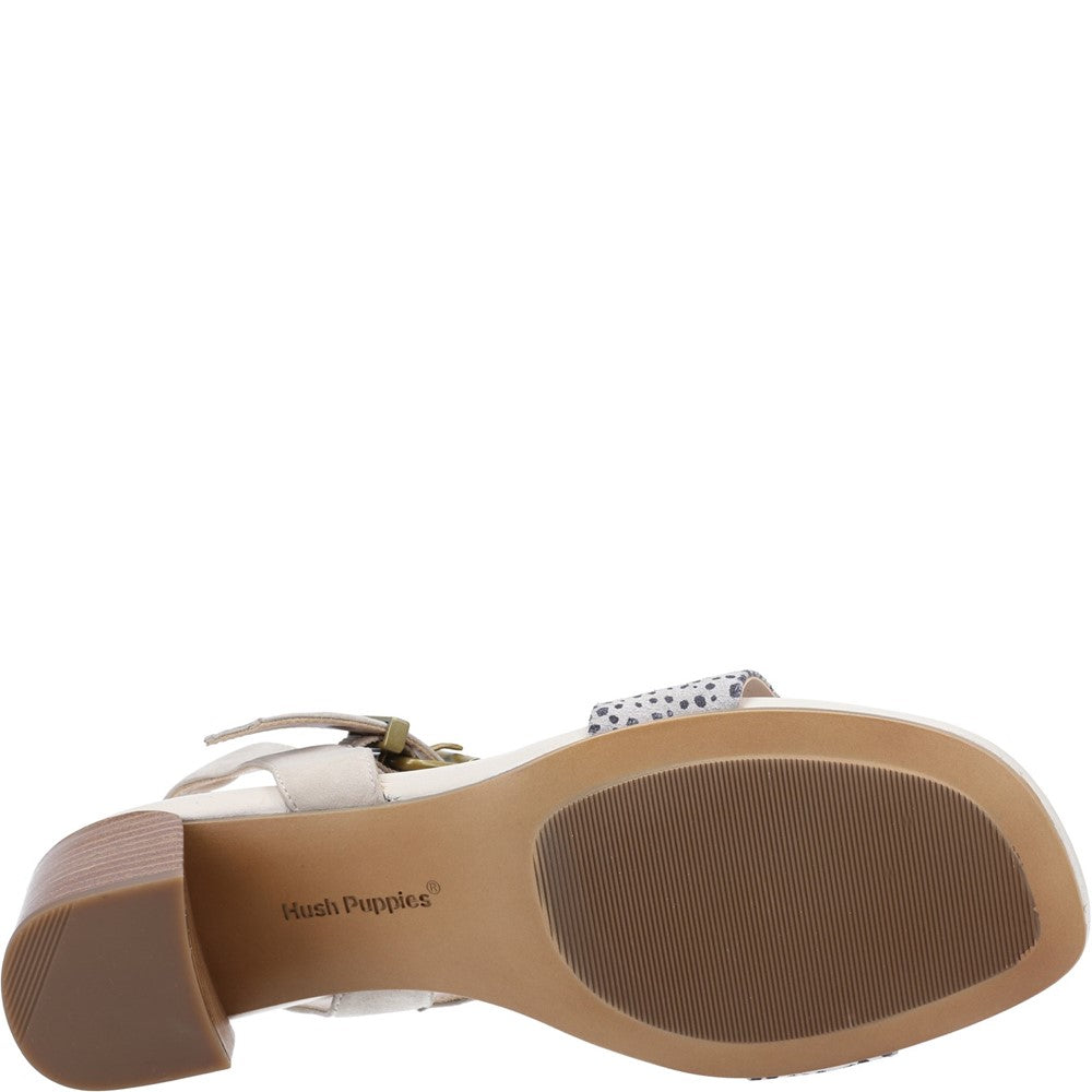 Ladies Heeled Sandals Ivory Hush Puppies Leila Heel Hugger