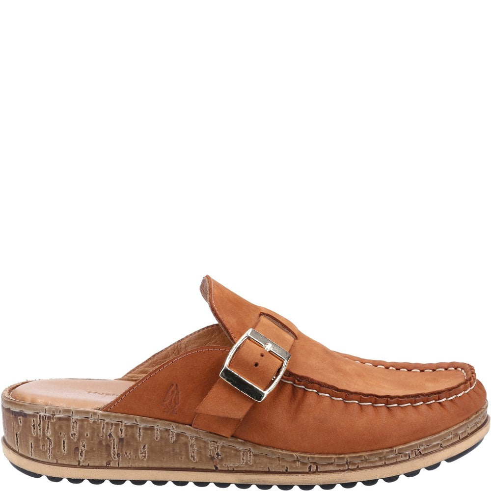 Sandal Ladies Summer Tan Nubuck Hush Puppies Sorcha Mule Sandal