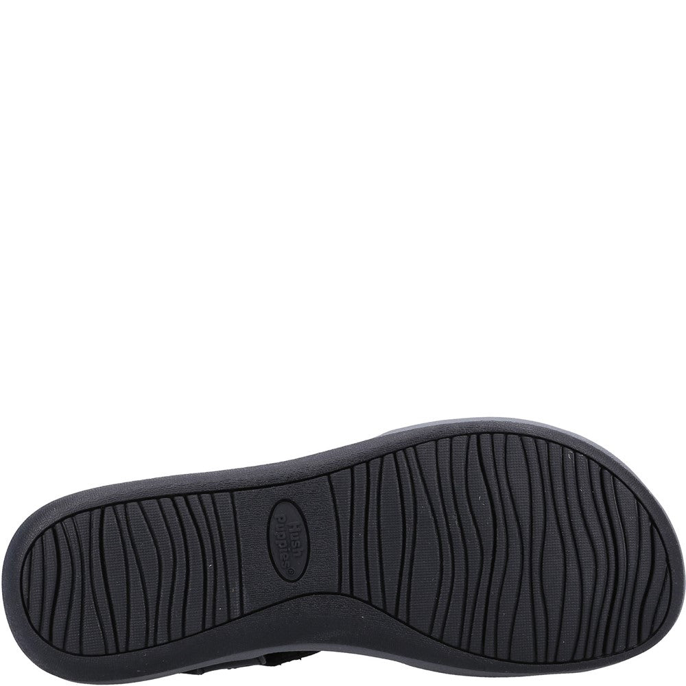 Sandal Ladies Summer Black Hush Puppies Sylvie Sandal