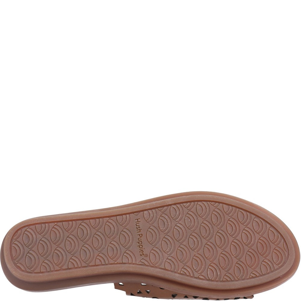Sandal Ladies Summer Tan Hush Puppies Bryony Mule Sandal