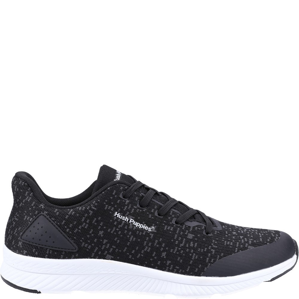 Mens Sports Black Hush Puppies Jason Trainer