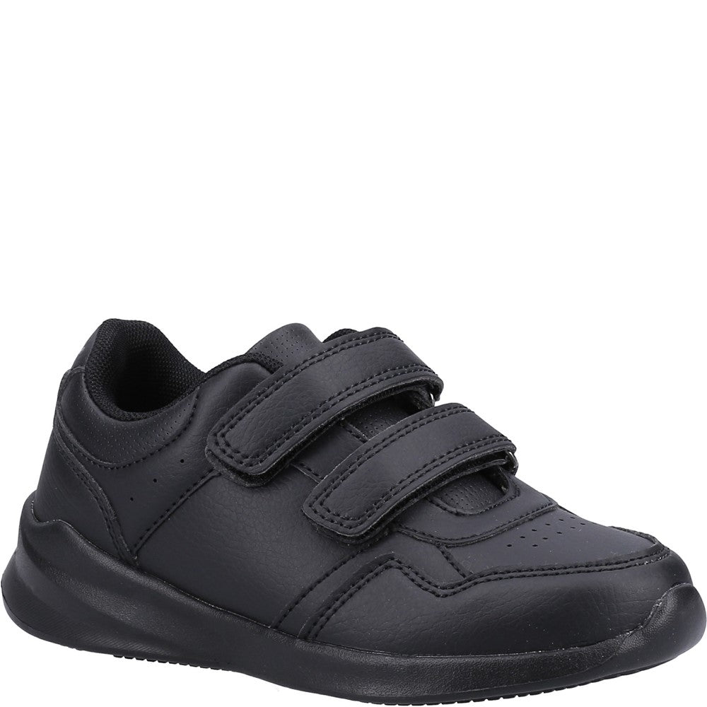 Unisex BTS Black Hush Puppies Marling Easy Junior Shoes
