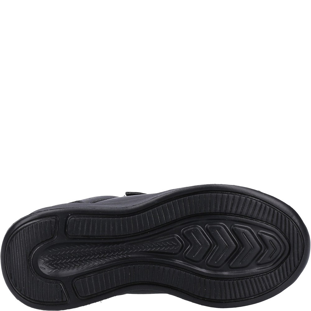 Unisex BTS Black Hush Puppies Marling Easy Junior Shoes