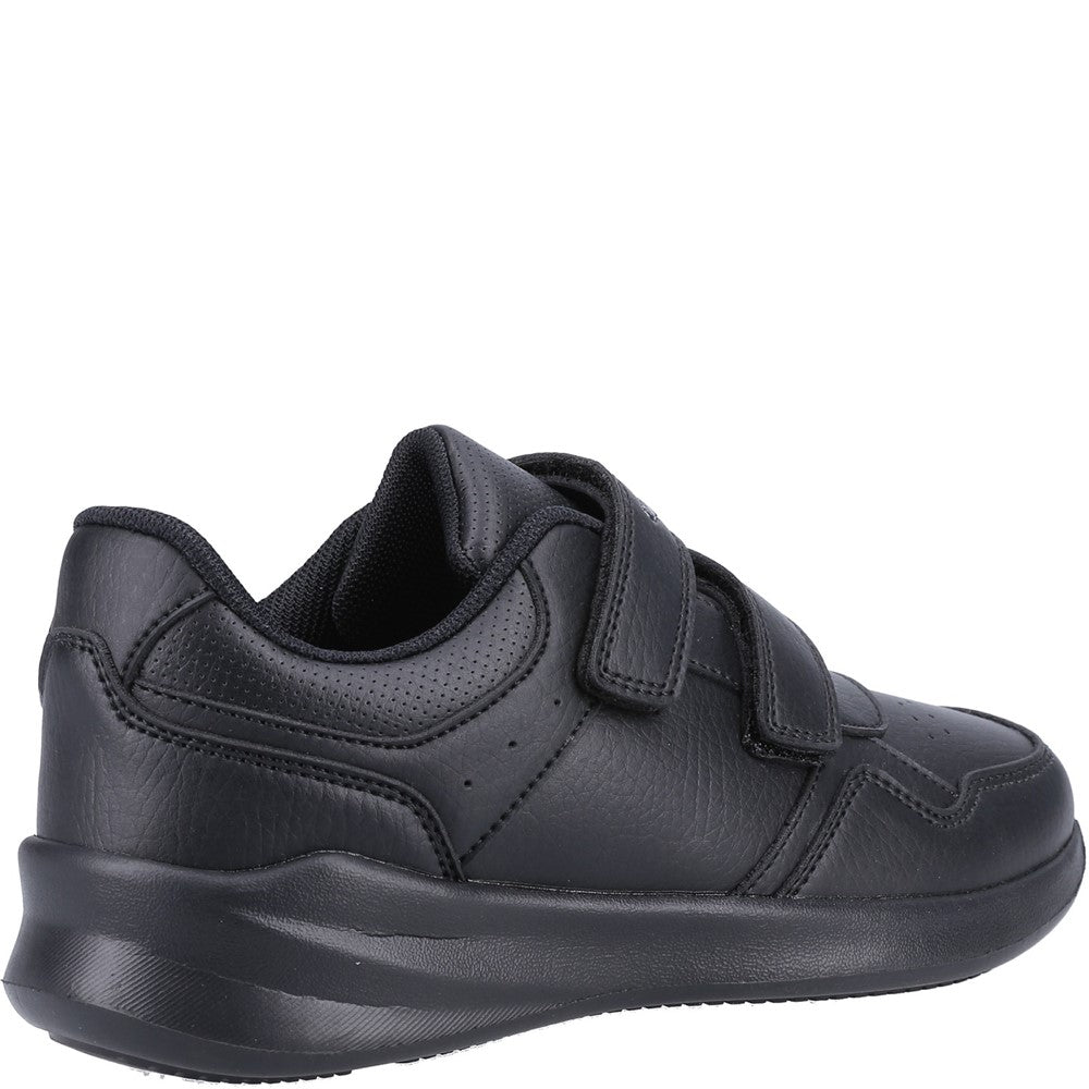 Unisex BTS Black Hush Puppies Marling Easy Senior Shoes