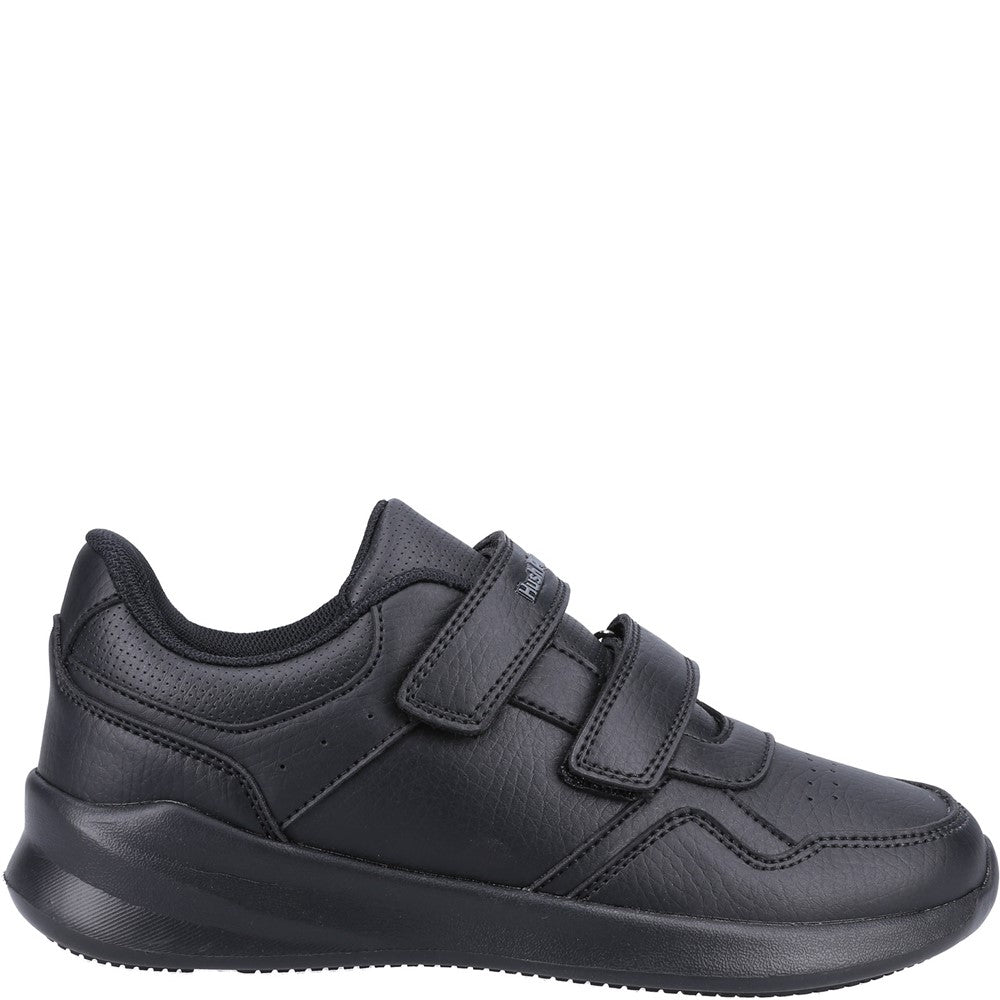 Unisex BTS Black Hush Puppies Marling Easy Senior Shoes