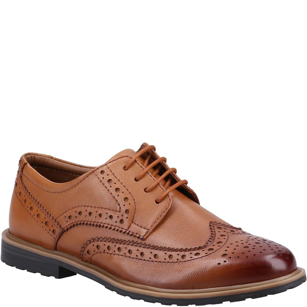 Lace Ladies Shoes Tan Hush Puppies Verity Brogue