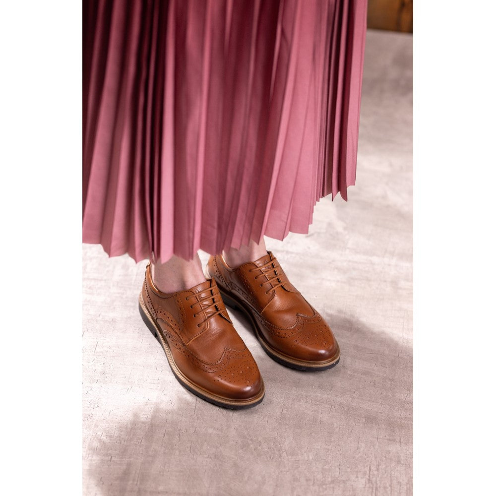 Lace Ladies Shoes Tan Hush Puppies Verity Brogue