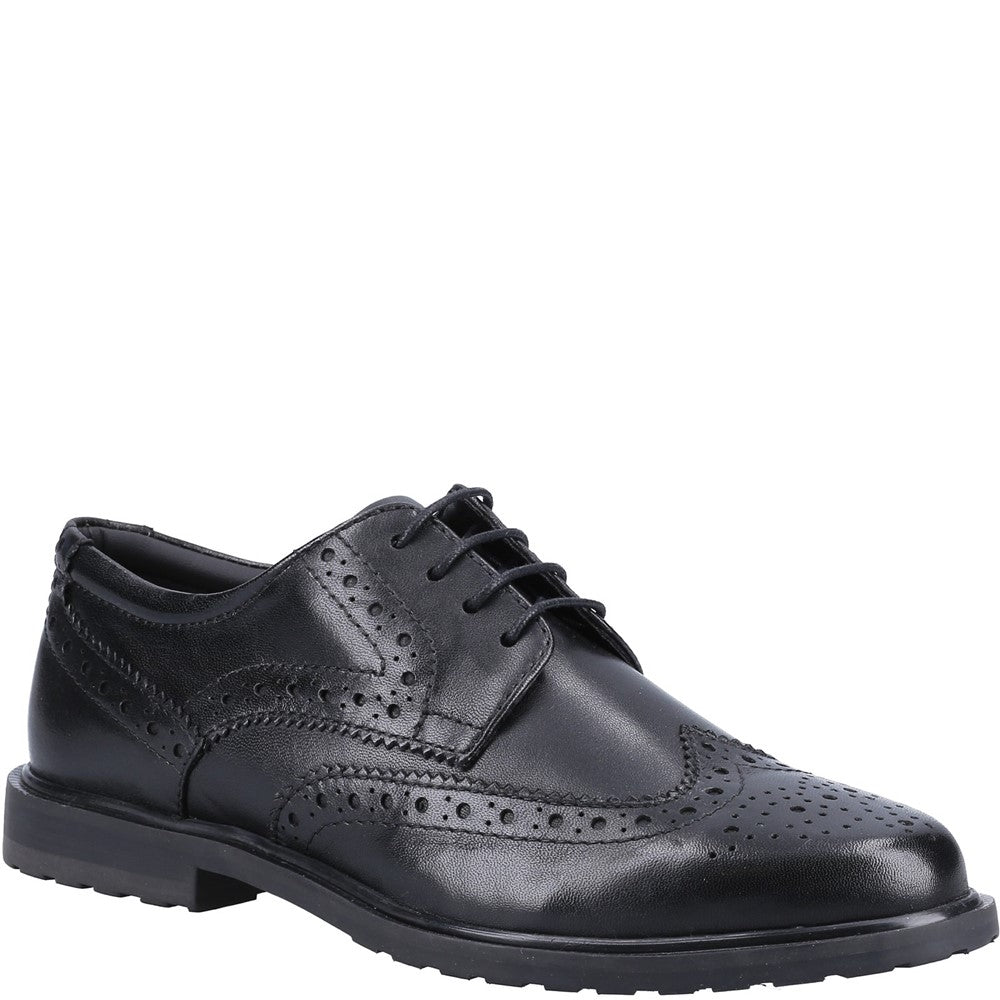 Lace Ladies Shoes Black Hush Puppies Verity Brogue
