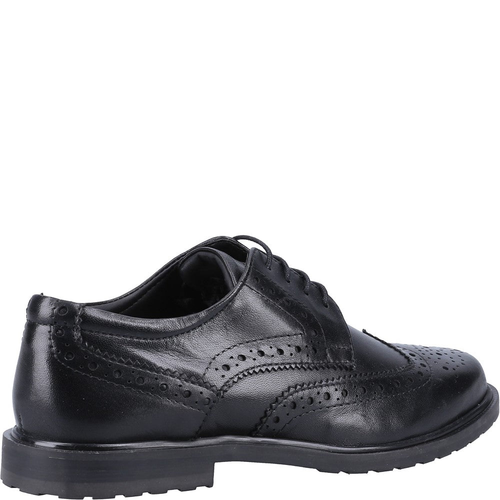 Lace Ladies Shoes Black Hush Puppies Verity Brogue
