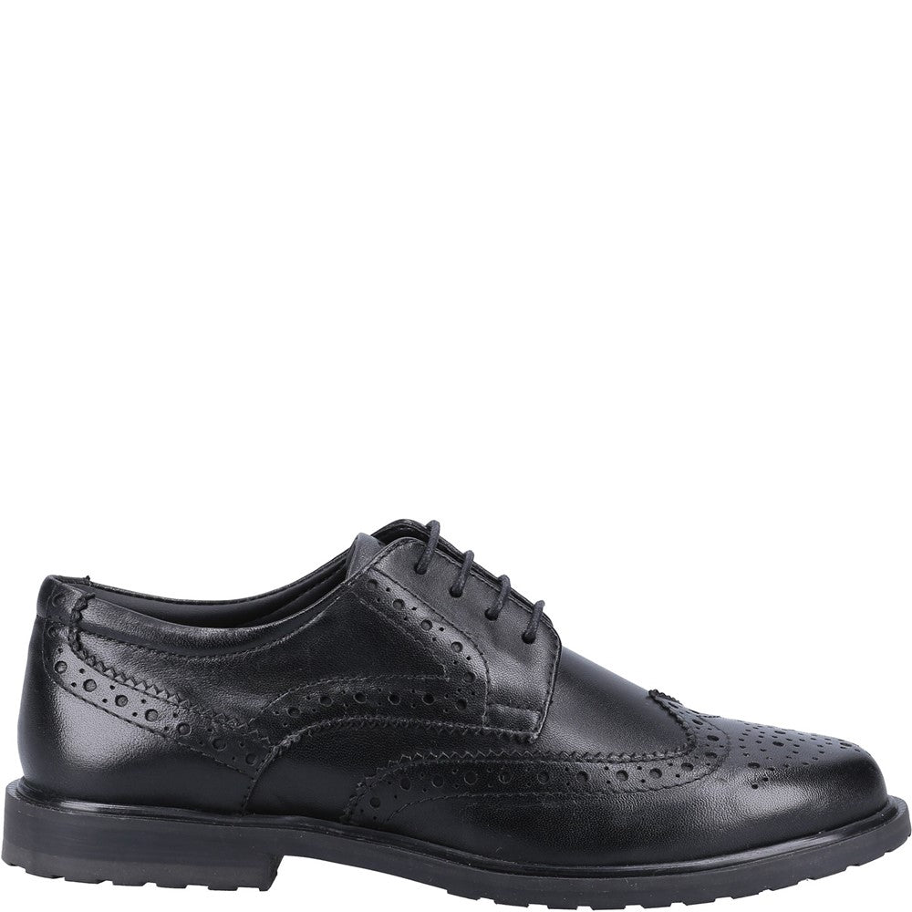 Lace Ladies Shoes Black Hush Puppies Verity Brogue