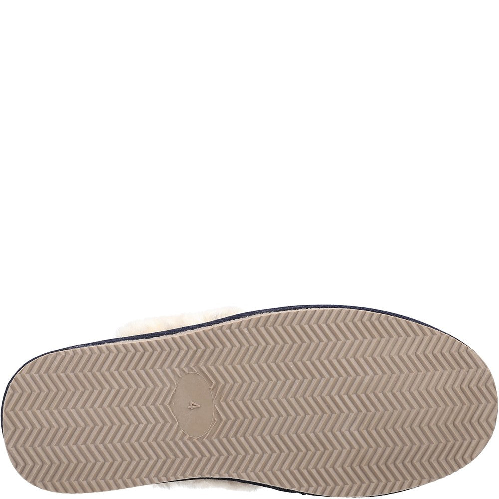 Classic Ladies Slippers Navy Hush Puppies Arianna Star Slipper