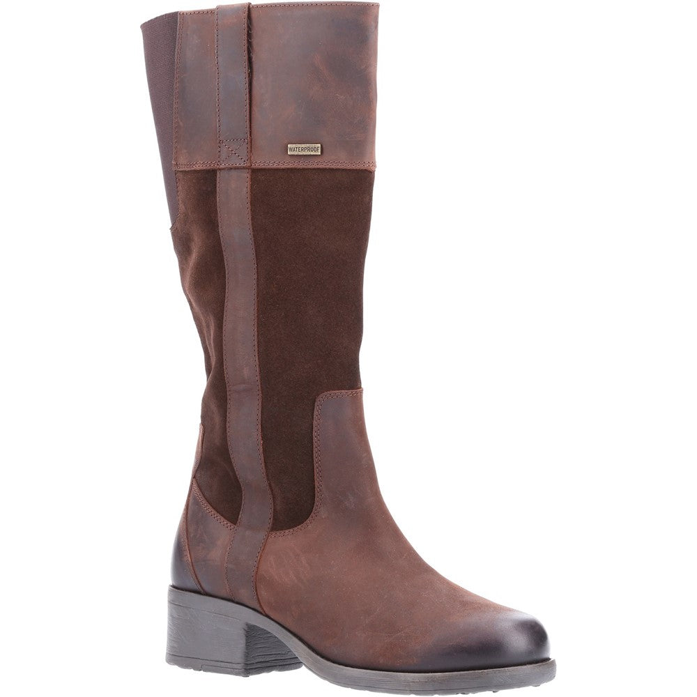 Ladies Long Boots Brown Hush Puppies Samara Boot