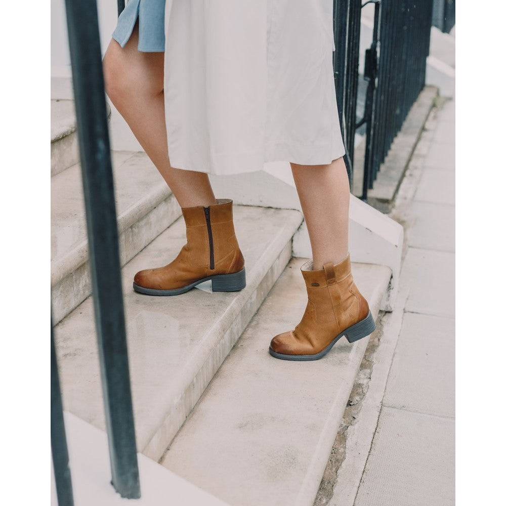 Ladies Ankle Boots Tan Hush Puppies Saskia Boot