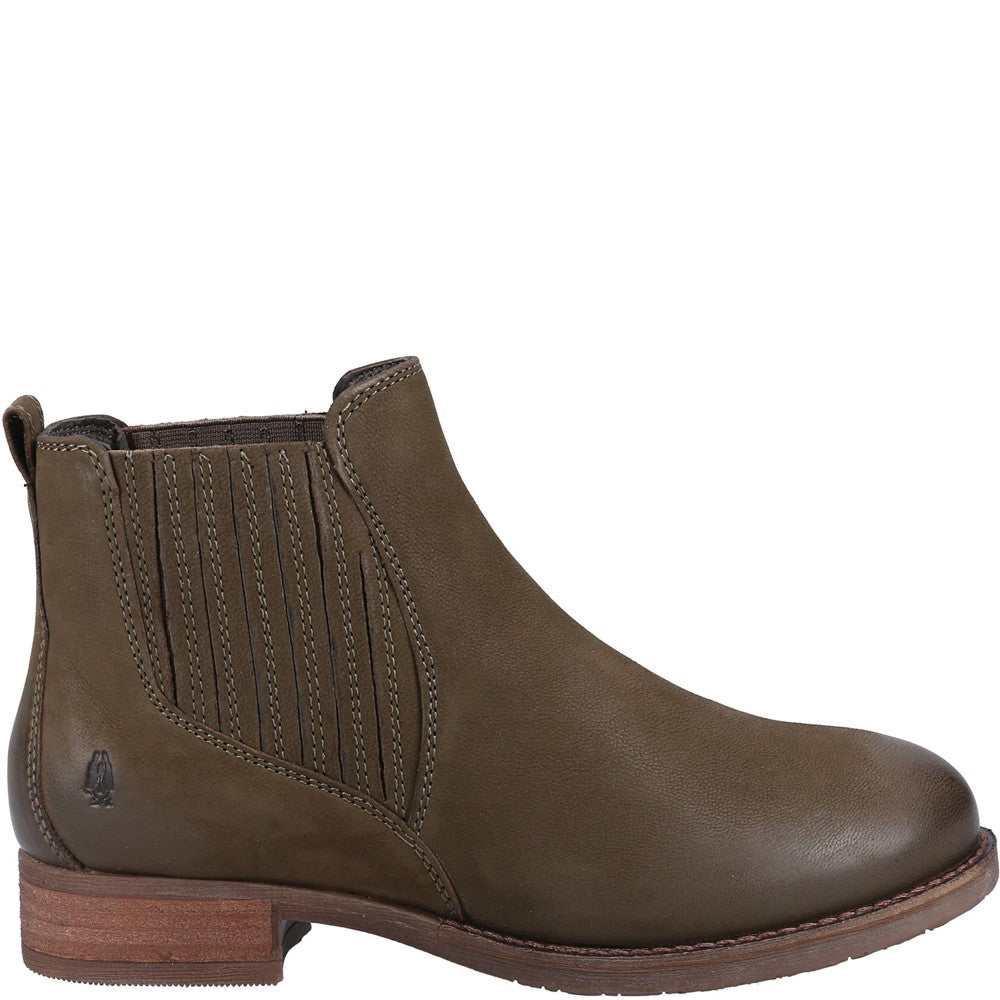 Ladies Ankle Boots Khaki Hush Puppies Edith Boot