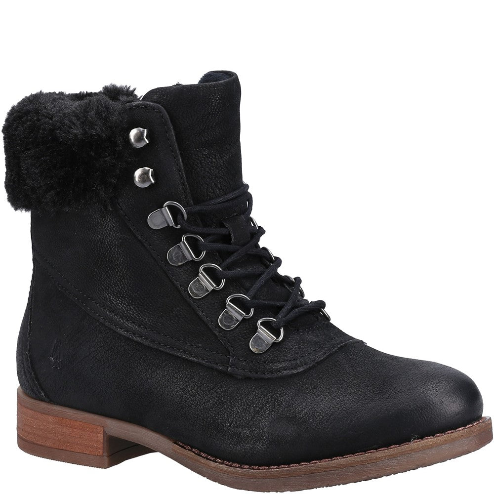 Ladies Ankle Boots Black Hush Puppies Effie Boot