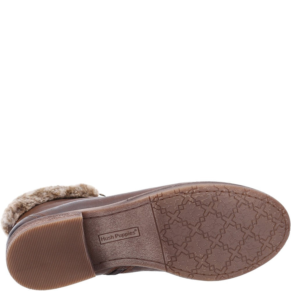 Ladies Ankle Boots Brown Hush Puppies Effie Boot